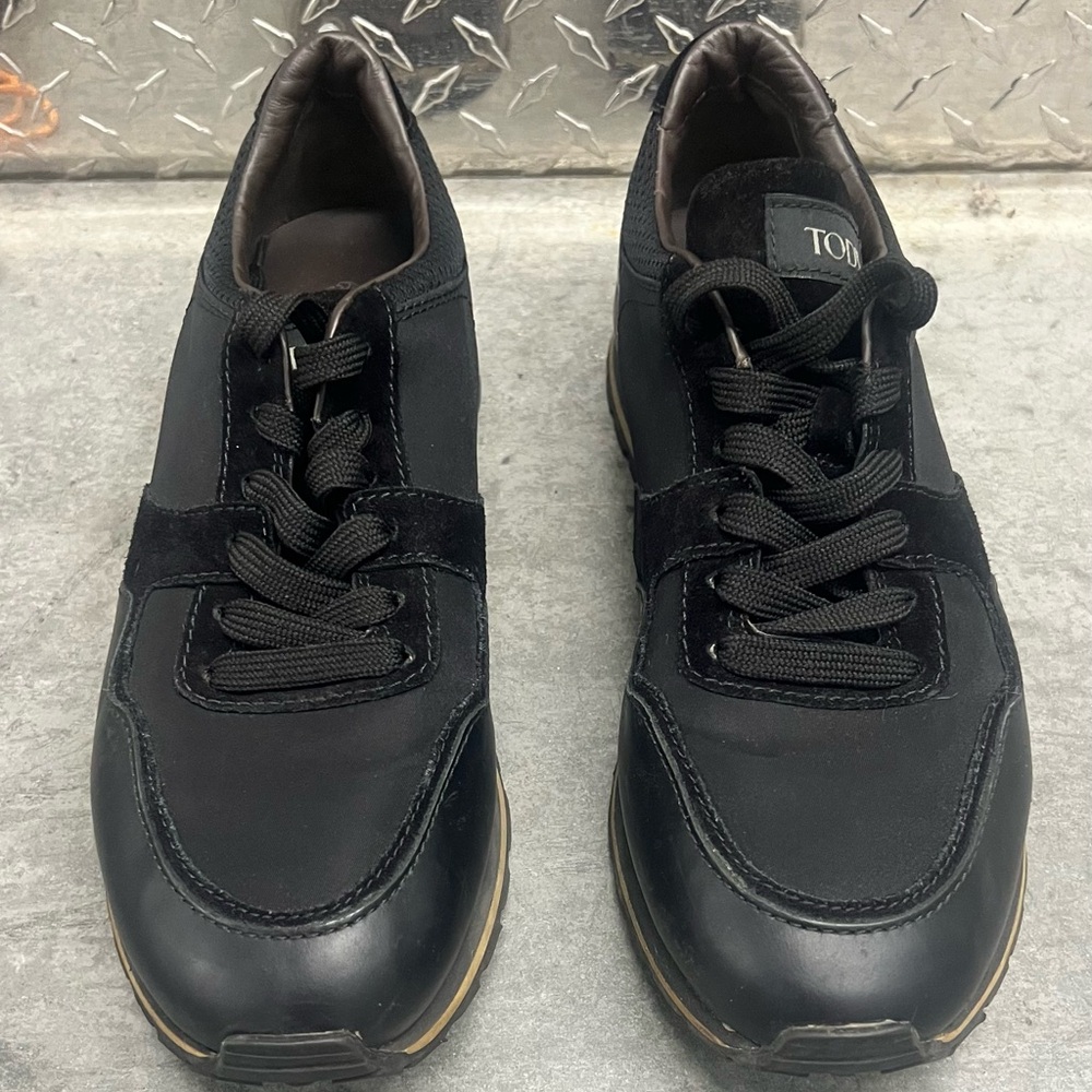 Tod's Men's Leather Stretch-knit Sneakers